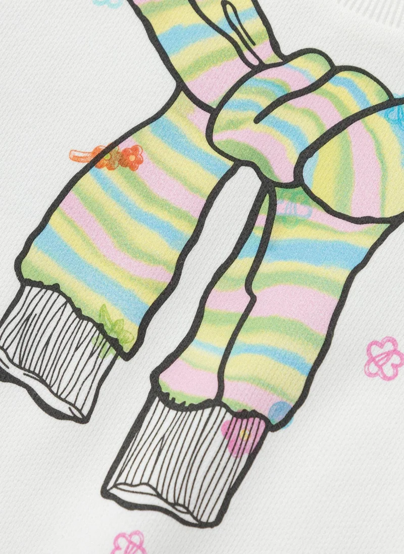 Balabala White Toddler Girls Round neck sweatshirt for Women | Best Price UAE